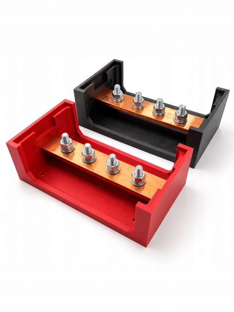Busbar 4P 300A 70V M8 5x30mm PLUS MINUS DRUKTRONIC magazyn energii