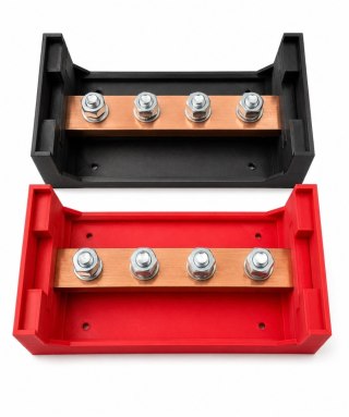 Busbar 4P 500A 70V M10 10x30mm PLUS MINUS DRUKTRONIC LiFePO4