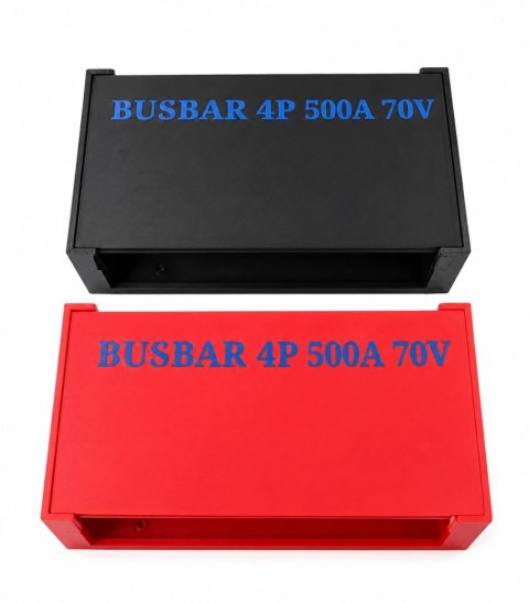 Busbar 4P 500A 70V M10 10x30mm PLUS MINUS DRUKTRONIC LiFePO4
