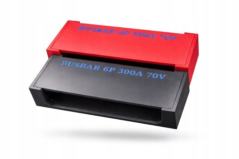 Busbar 6P 300A 70V M8 5x30mm PLUS MINUS DRUKTRONIC magazyn energii