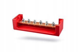 Busbar 6P 300A 70V M8 5x30mm PLUS MINUS DRUKTRONIC magazyn energii