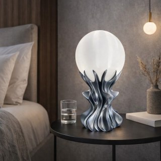 Designerska Lampa 3D ORB w kolorze Moon