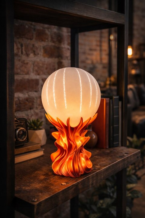 Designerska Lampa 3D ORB w kolorze Rainbow Silk Fire