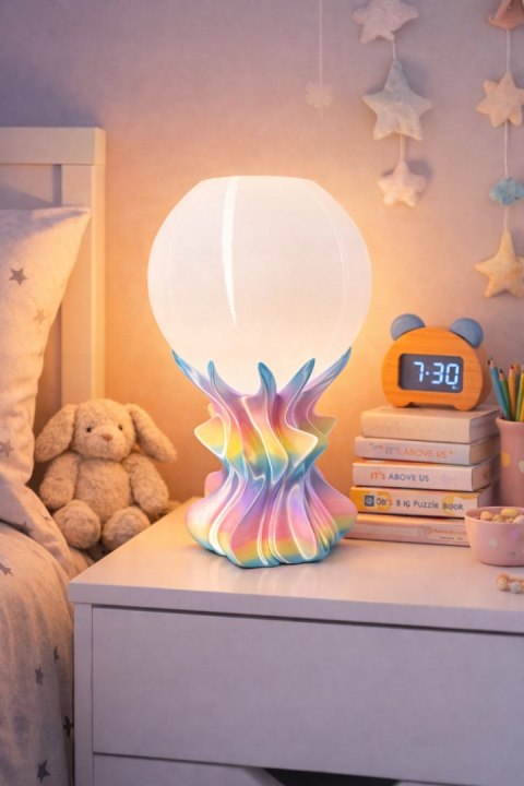 Designerska Lampa 3D ORB w pastelowych kolorach