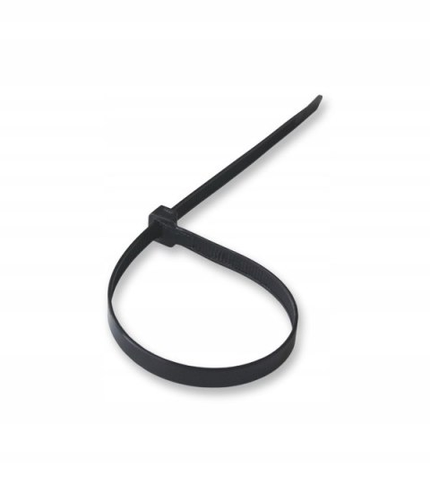 Opaska kablowa premium bezhalogenowa 165x2.5mm czarna UV