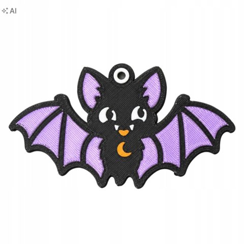 Zawieszka Halloween nietoperz dekoracja ozdoba PLA druk 3D