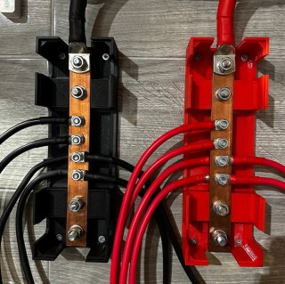 Busbar 6P 500A 70V M8 M10 10x30mm PLUS MINUS DRUKTRONIC magazyn energii