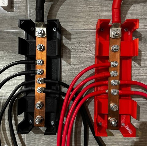 Busbar 6P 500A 70V M8 M10 10x30mm PLUS MINUS DRUKTRONIC magazyn energii