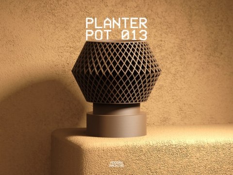 Doniczka 3D Planter Pot 013 - na zamówienie, indywidualna wycena