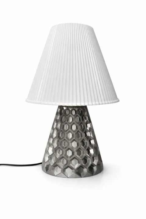 Lampa Hexa Silver- nowoczesny design 3D z geometrycznym charakterem