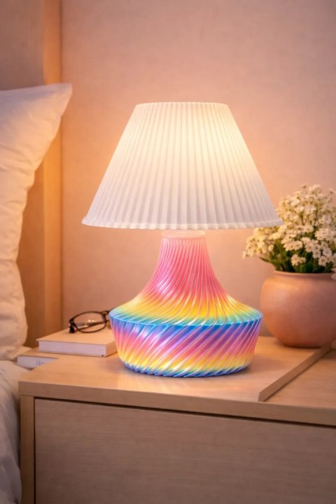 Lampa Stołowa DRUKTRONIC IRISPHERE PASTEL FLOW Druk 3D