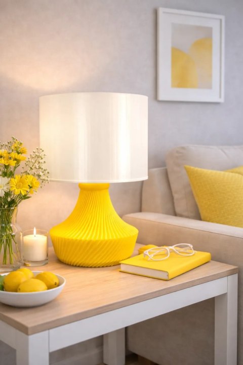 Lampa Stołowa DRUKTRONIC IRISPHERE Yellow Druk 3D