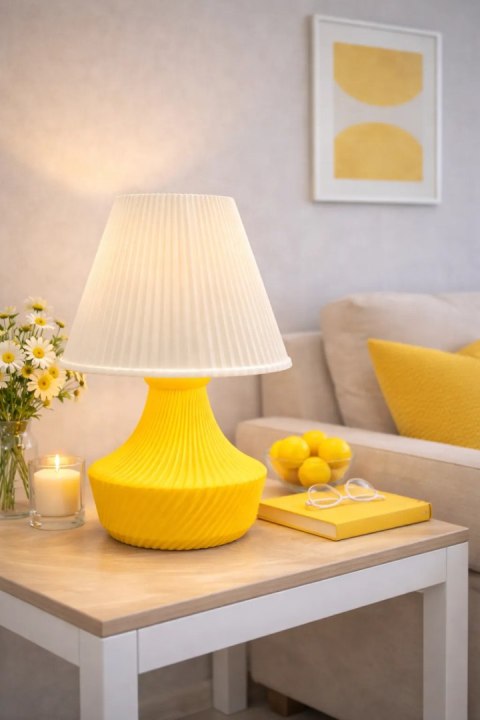 Lampa Stołowa DRUKTRONIC IRISPHERE Yellow Druk 3D
