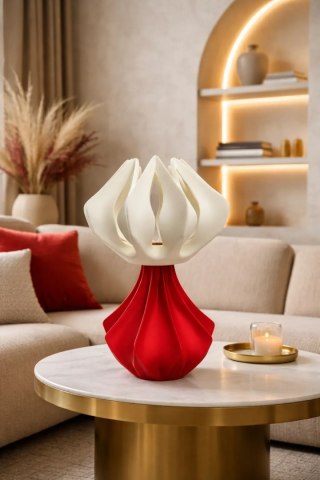 Lampa stołowa Druktronic Glacielle Aura Karmin Red