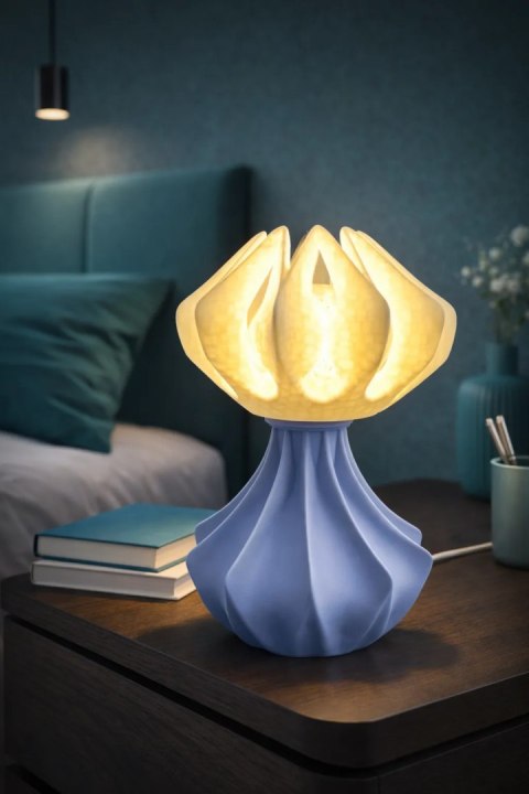Lampa stołowa Druktronic Glacielle Aura Nordic Blue