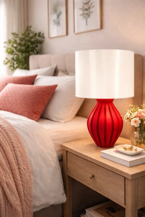 Lampa stołowa Druktronic Lumirivo Karmin Red