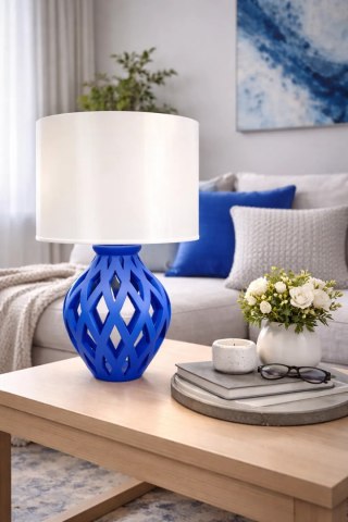 Lampa stołowa Druktronic Neovira Grid Dark Blue