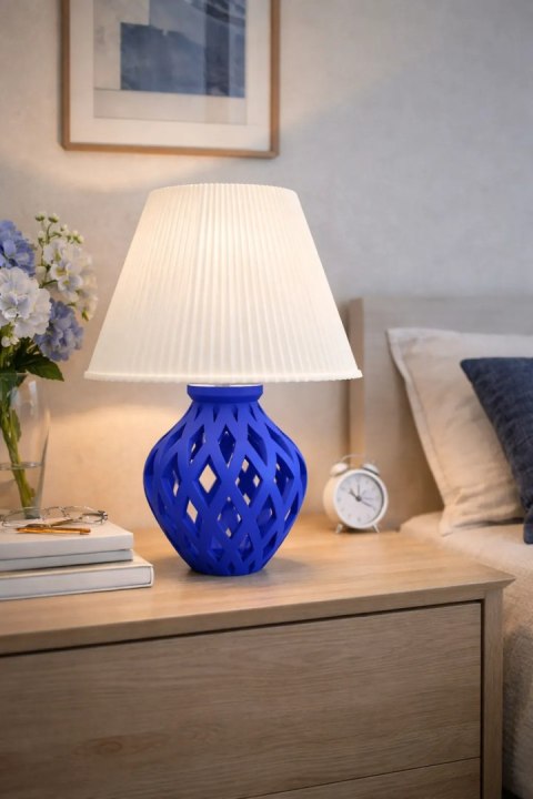 Lampa stołowa Druktronic Neovira Grid Dark Blue
