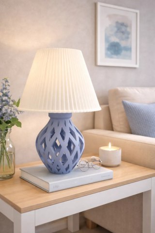 Lampa stołowa Druktronic Neovira Grid Nordic Blue