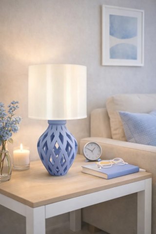 Lampa stołowa Druktronic Neovira Grid Nordic Blue