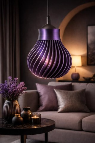 Nowoczesna oprawa oświetleniowa fioletowo-czarna model 3D-PLA2002MAGICVB