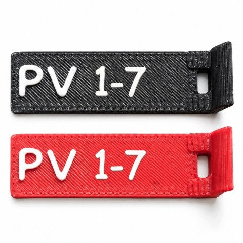 Oznaczniki PV 1 - numery 1-12 - ASA, komplet 20 szt.