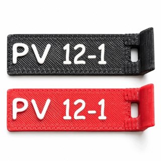 Oznaczniki PV 12 - numery 1-12 - ASA, komplet 20 szt.