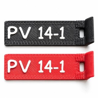 Oznaczniki PV 14 - numery 1-12 - ASA, komplet 20 szt.