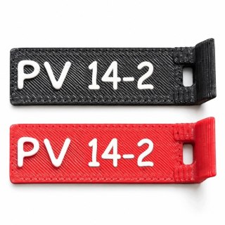 Oznaczniki PV 14 - numery 1-12 - ASA, komplet 20 szt.
