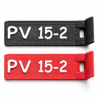 Oznaczniki PV 15 - numery 1-12 - ASA, komplet 20 szt.