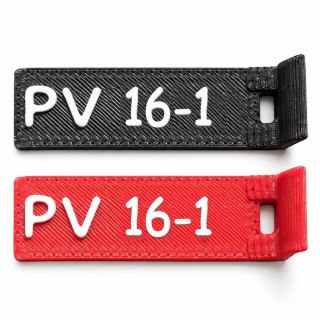 Oznaczniki PV 16 - numery 1-12 - ASA, komplet 20 szt.