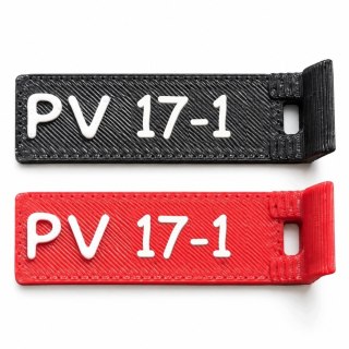 Oznaczniki PV 17 - numery 1-12 - ASA, komplet 20 szt.