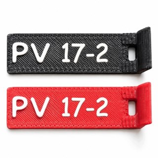Oznaczniki PV 17 - numery 1-12 - ASA, komplet 20 szt.