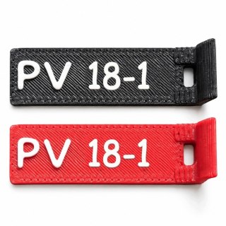 Oznaczniki PV 18 - numery 1-12 - ASA, komplet 20 szt.