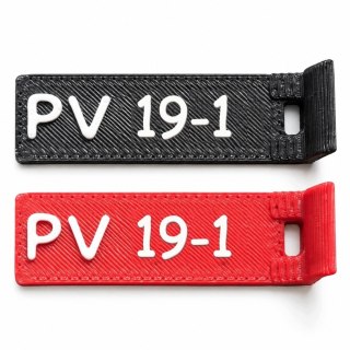 Oznaczniki PV 19 - numery 1-12 - ASA, komplet 20 szt.