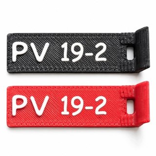 Oznaczniki PV 19 - numery 1-12 - ASA, komplet 20 szt.
