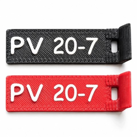 Oznaczniki PV 20 - numery 1-12 - ASA, komplet 20 szt.