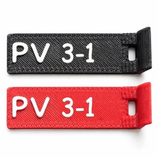 Oznaczniki PV 3 - numery 1-12 - ASA, komplet 20 szt.