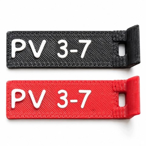 Oznaczniki PV 3 - numery 1-12 - ASA, komplet 20 szt.
