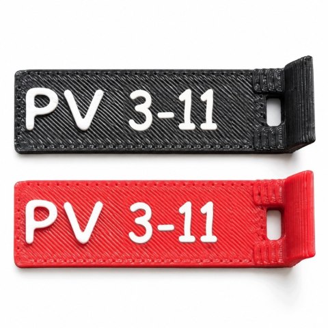 Oznaczniki PV 3 - numery 1-12 - ASA, komplet 20 szt.