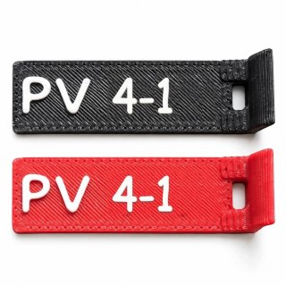 Oznaczniki PV 4 - numery 1-12 - ASA, komplet 20 szt.
