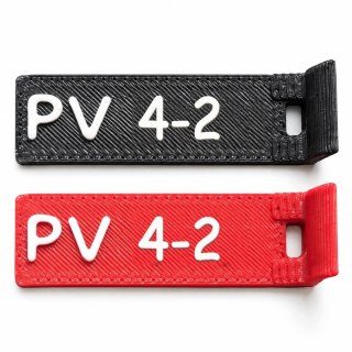 Oznaczniki PV 4 - numery 1-12 - ASA, komplet 20 szt.
