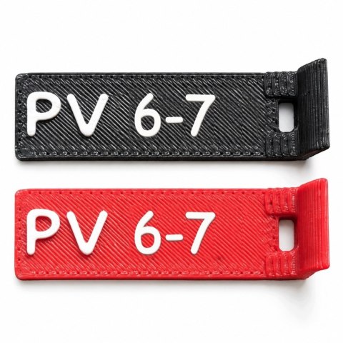 Oznaczniki PV 6 - numery 1-12 - ASA, komplet 20 szt.