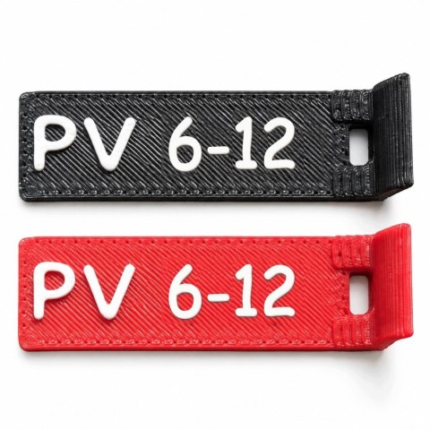 Oznaczniki PV 6 - numery 1-12 - ASA, komplet 20 szt.