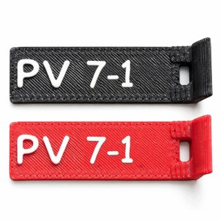 Oznaczniki PV 7 - numery 1-12 - ASA, komplet 20 szt.
