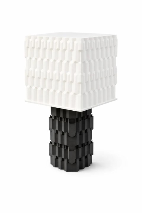 Uplink Table Black - nowoczesna lampa 3D o geometrycznej strukturze