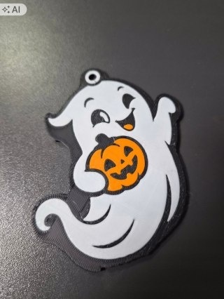Zestaw 4 zawieszek Halloween – duszek, kot, dynia i nietoperz