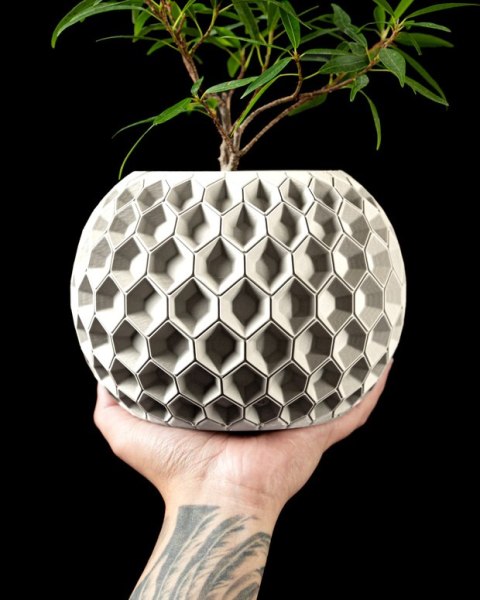 Doniczka 3D Hexa - na zamówienie, indywidualna wycena