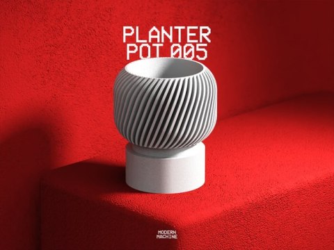 Doniczka 3D Planter Pot 005 - na zamówienie, indywidualna wycena