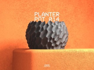 Doniczka 3D Planter Pot 014 - na zamówienie, indywidualna wycena